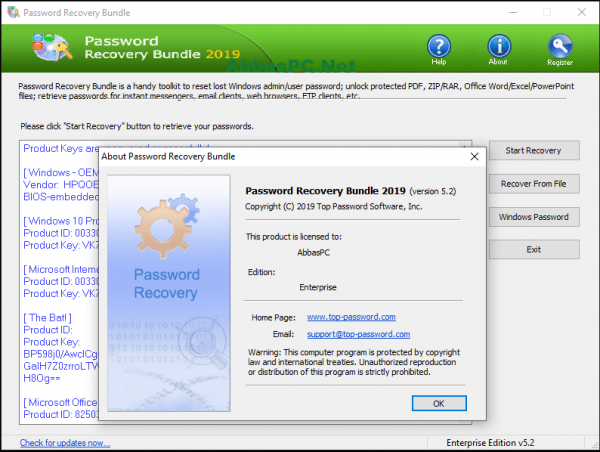 Password Recovery Bundle Crack 8.2.0.3 With Full Serial Key 2022 Free Download
